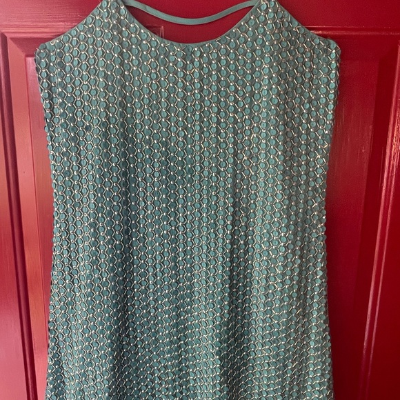Parker Teal sequin dress, size small. No missing beads or sequins - Picture 4 of 7